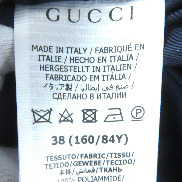 Pristine GUCCI Jacket PARACHUTE NYLON PADDED GG Bordeaux Nylon Women 38 663279