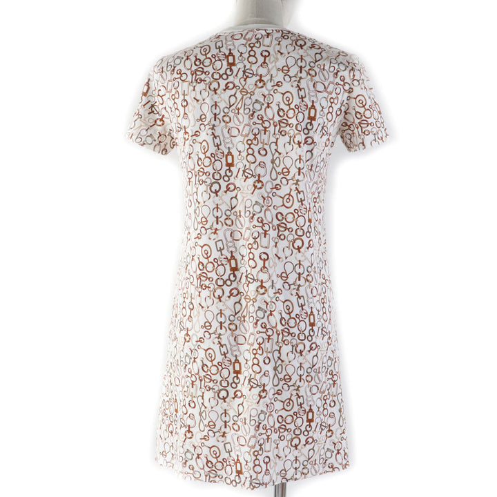 Excellent HERMES one piece DR Do RE BOUCLES Brown cotton Women 34 3H4514DR