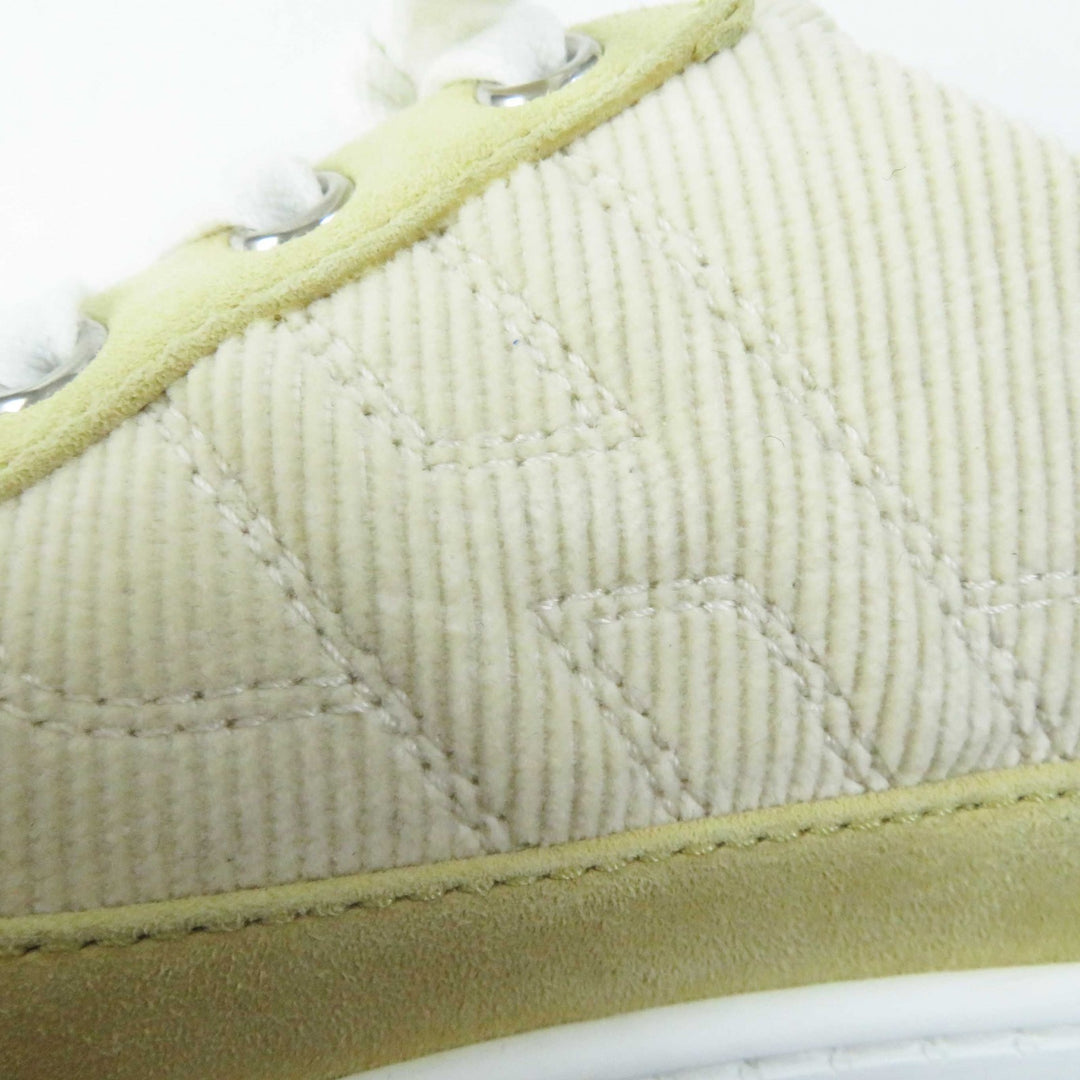 Excellent HERMES sneakers DEEP beige Suede leather Women 38.5 222189Z