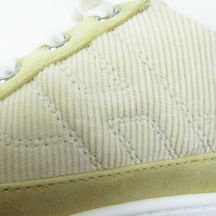 Excellent HERMES sneakers DEEP beige Suede leather Women 38.5 222189Z