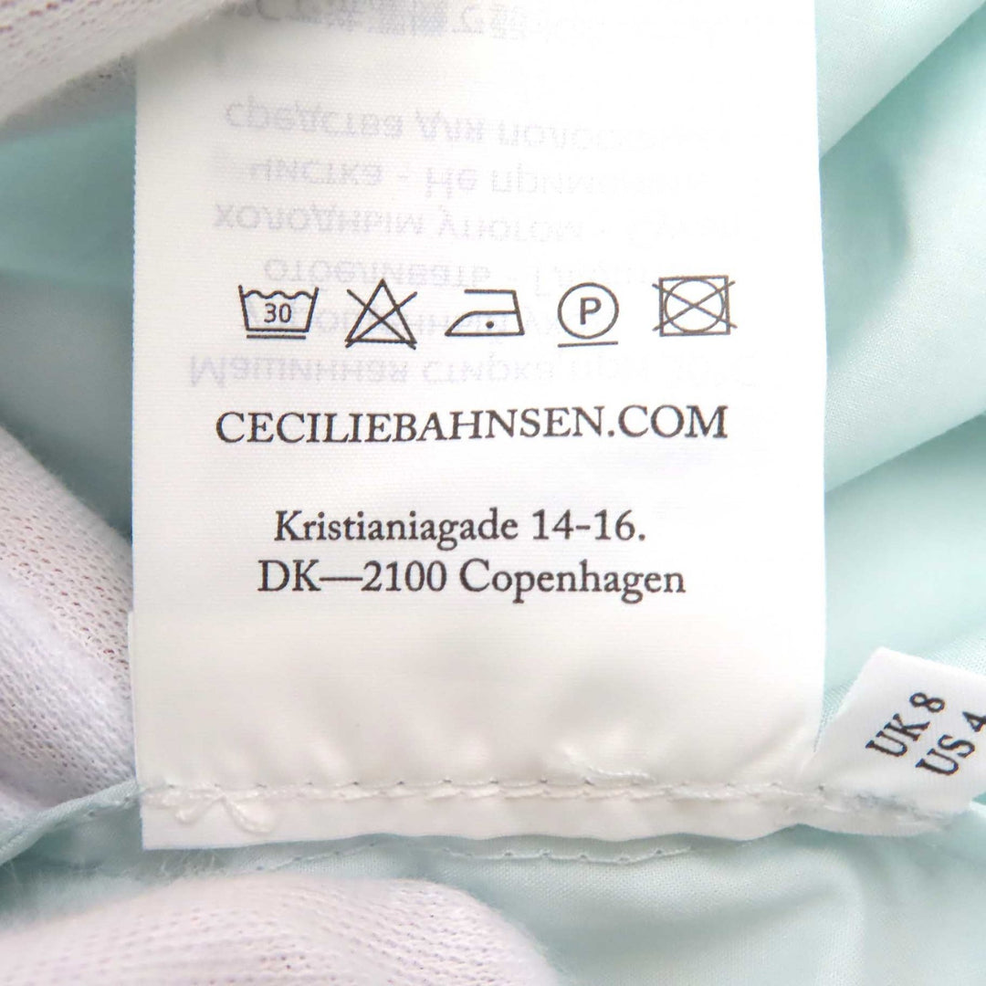 Pristine CECILIE BAHNSEN skirt LILLY SKIRE Light blue cotton Women
