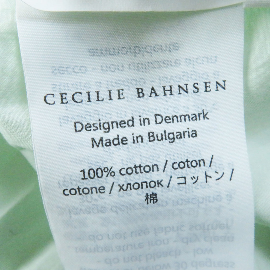 Great CECILIE BAHNSEN one piece PRIMEROSE DRESS flare Light green 6 RTW0064