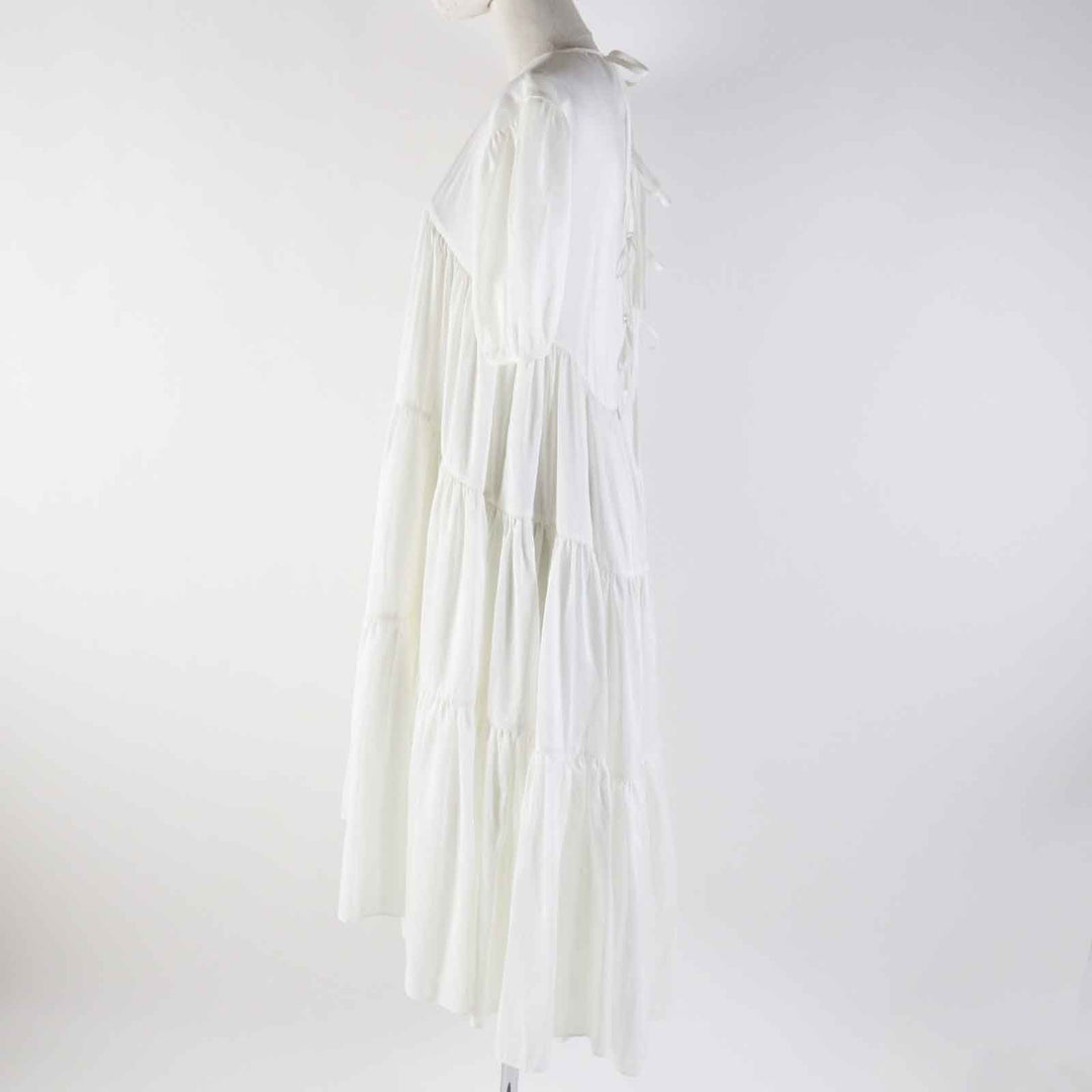 Excellent CECILIE BAHNSEN one piece ESME DRESS white polyester Women