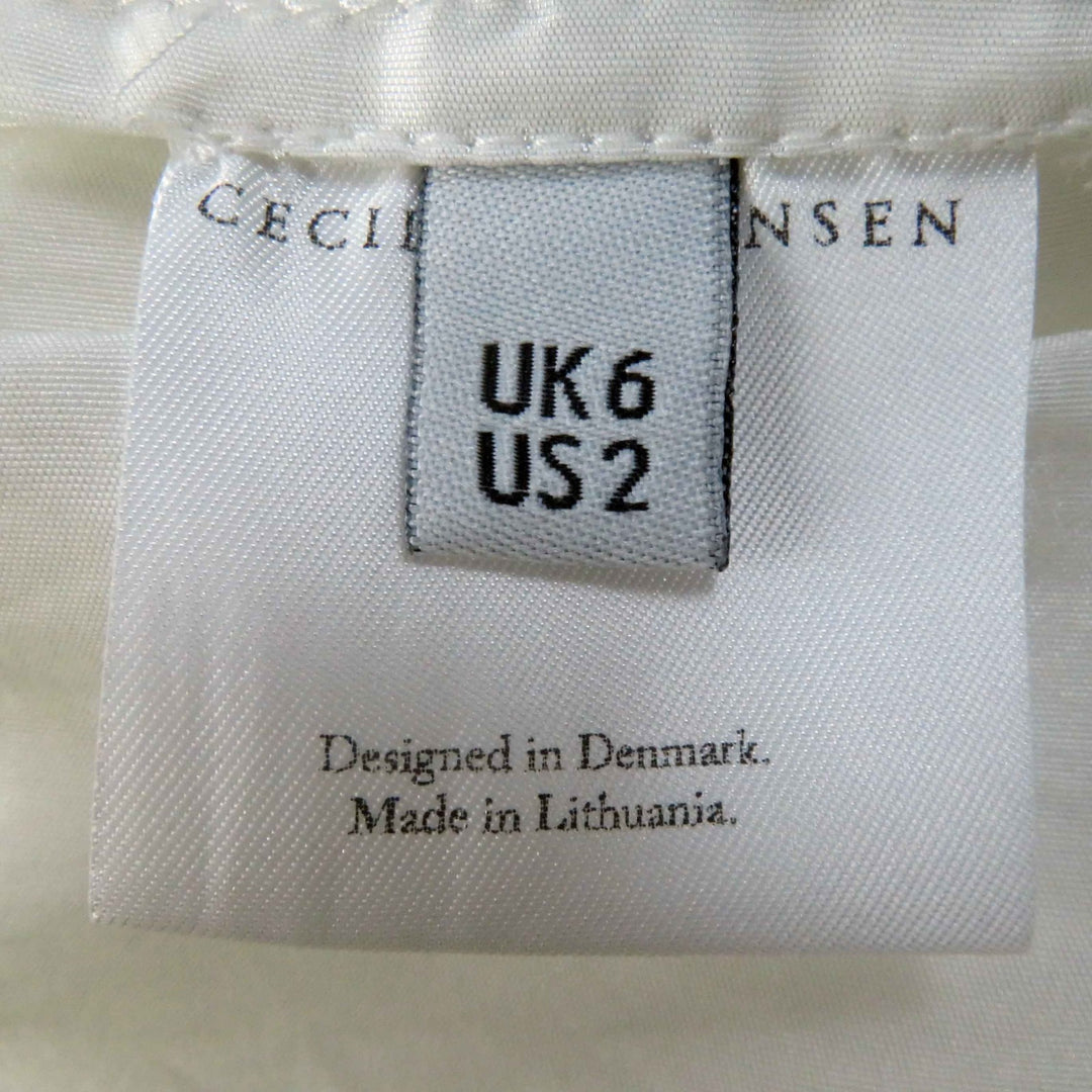 Excellent CECILIE BAHNSEN one piece ESME DRESS white polyester Women