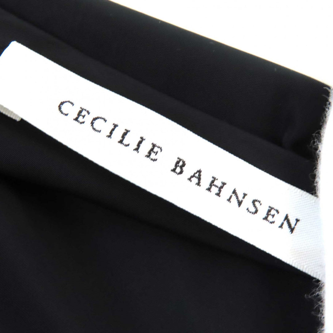 Excellent CECILIE BAHNSEN one piece black recycled polyester Women XS ESS-0005