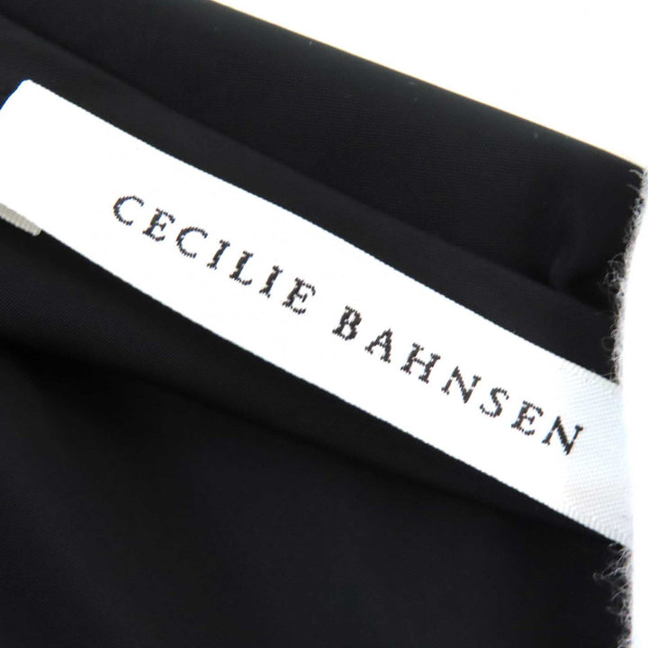 Excellent CECILIE BAHNSEN one piece black recycled polyester Women XS ESS-0005