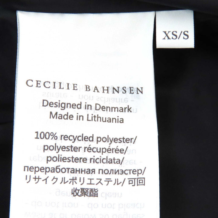 Excellent CECILIE BAHNSEN one piece black recycled polyester Women XS ESS-0005