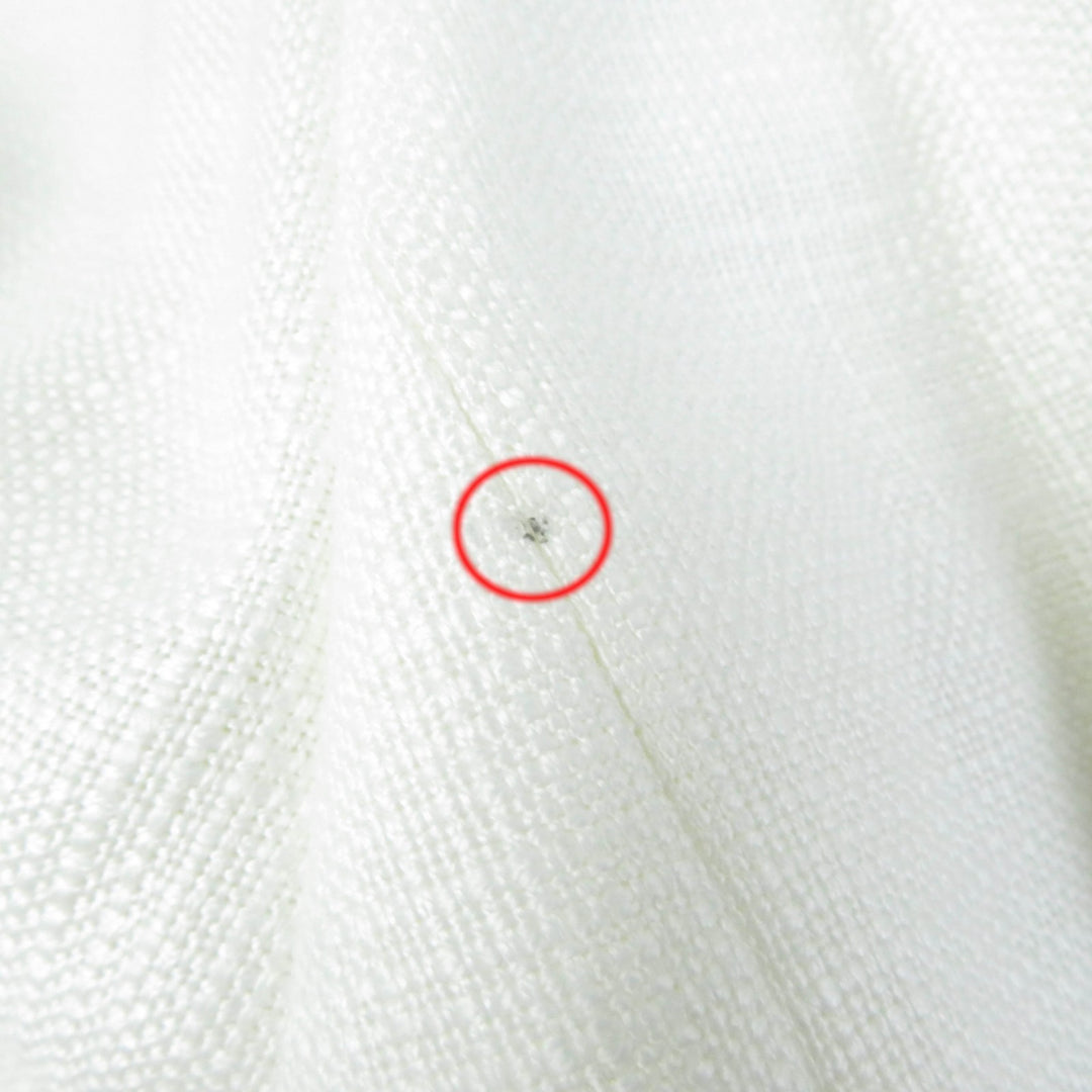 Pristine DOLCE&GABBANA Jacket Logo button and sleeve stones Ivory Rayon Women 40