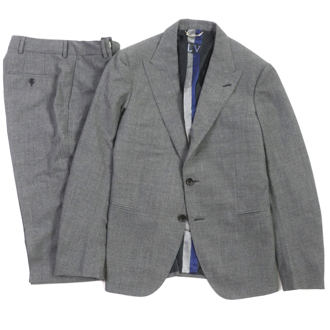 Great LOUIS VUITTON two-piece set PONT NEUF FIT gray wool 48