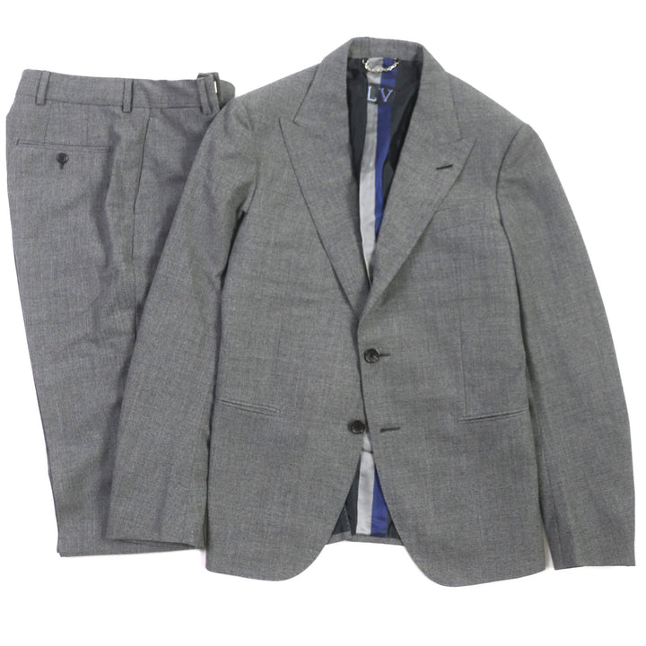 Great LOUIS VUITTON two-piece set PONT NEUF FIT gray wool 48