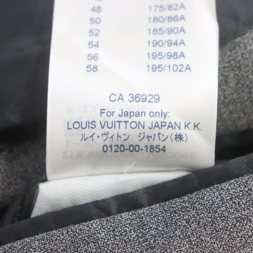 Great LOUIS VUITTON two-piece set PONT NEUF FIT gray wool 48