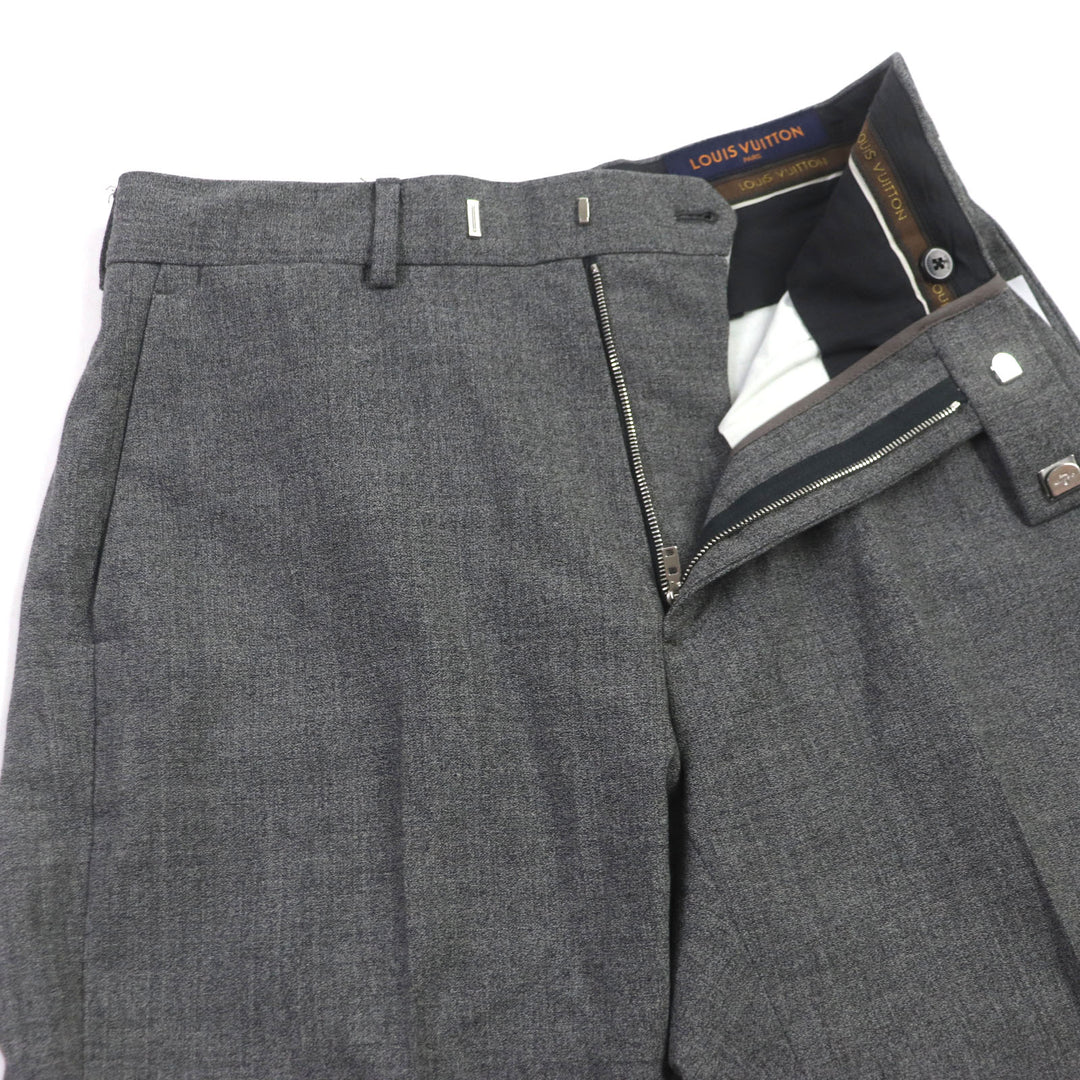 Great LOUIS VUITTON two-piece set PONT NEUF FIT gray wool 48