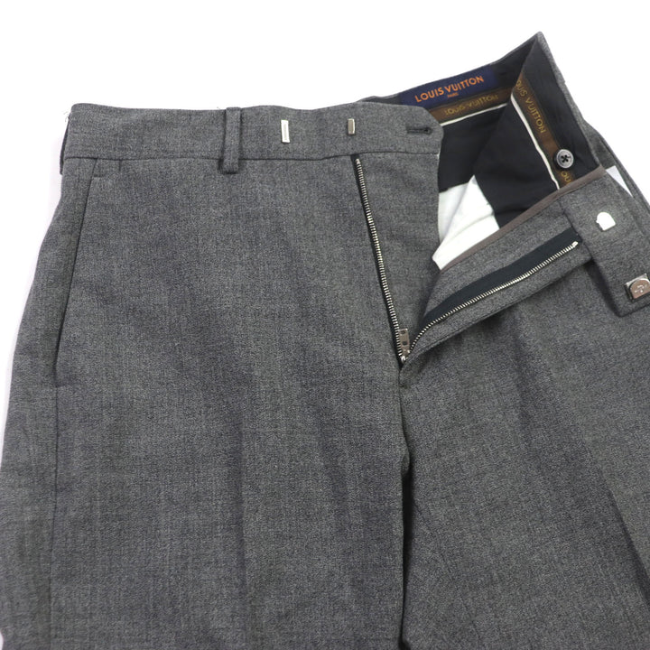 Great LOUIS VUITTON two-piece set PONT NEUF FIT gray wool 48