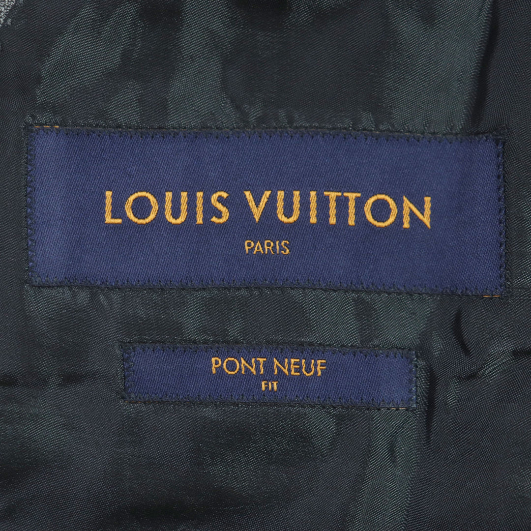 Great LOUIS VUITTON two-piece set PONT NEUF FIT gray wool 48