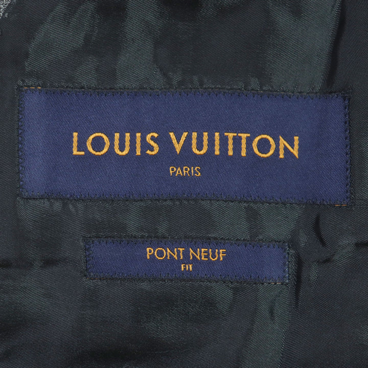 Great LOUIS VUITTON two-piece set PONT NEUF FIT gray wool 48