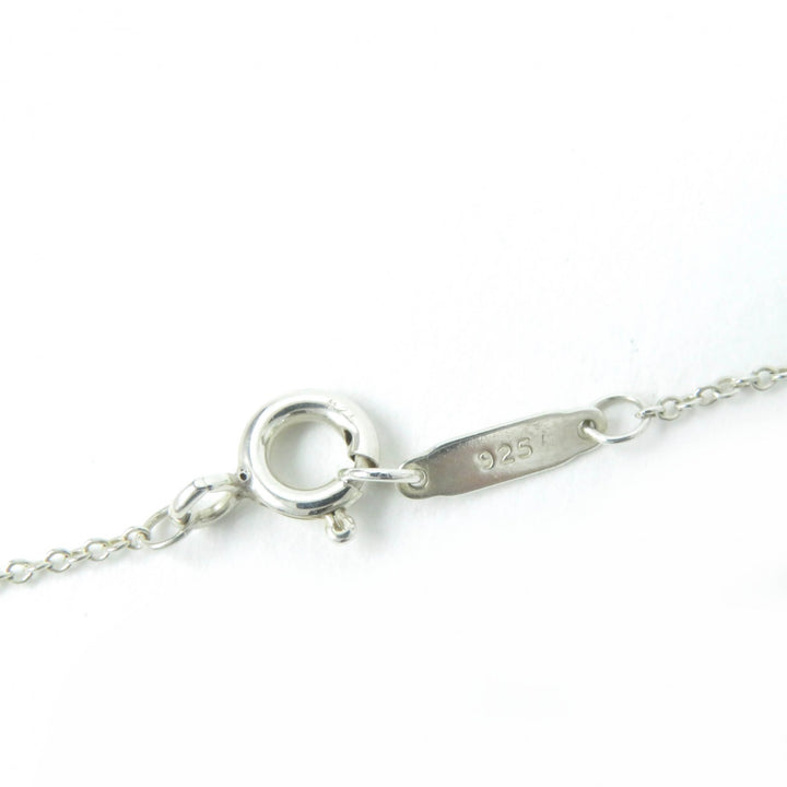 Great TIFFANY&Co. Necklace Dots Heart Rare Old TIFFANY & Co. Silver pink SV925