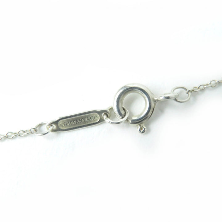 Great TIFFANY&Co. Necklace Dots Heart Rare Old TIFFANY & Co. Silver pink SV925