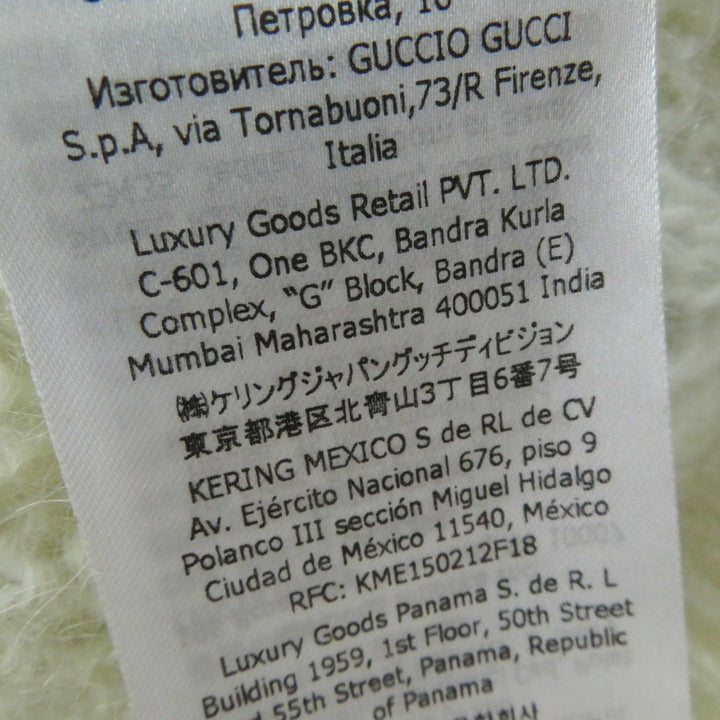 Pristine GUCCI×adidas knit Trefoil Turtleneck Long Sleeves white Women XS 713023