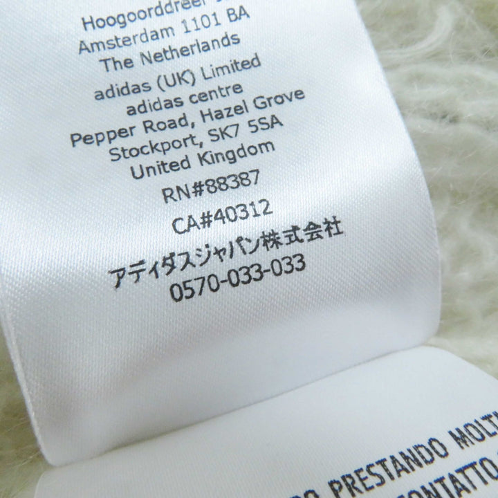 Pristine GUCCI×adidas knit Trefoil Turtleneck Long Sleeves white Women XS 713023