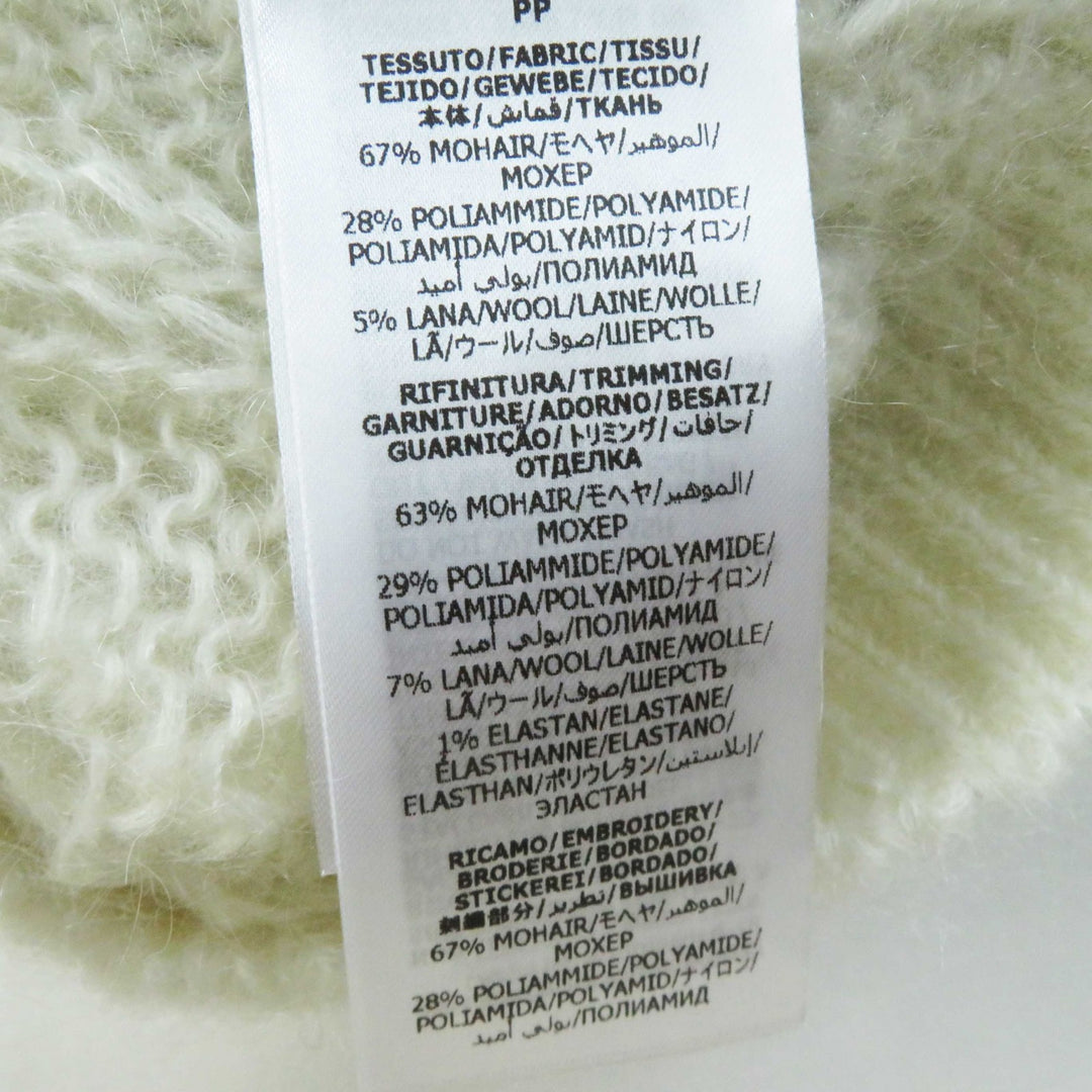 Pristine GUCCI×adidas knit Trefoil Turtleneck Long Sleeves white Women XS 713023