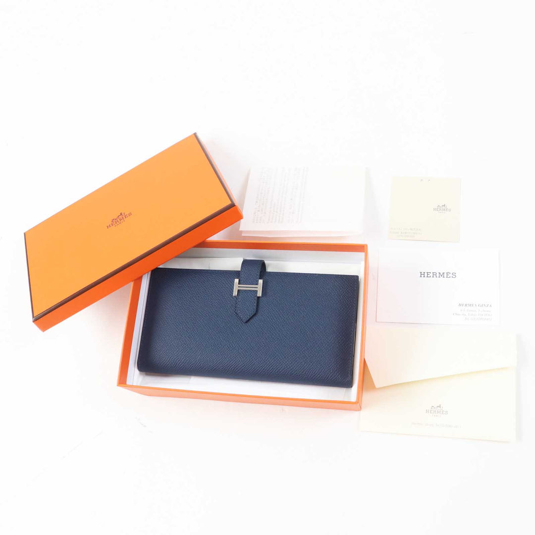 Pristine HERMES Purse Bearnsfre Verso Epsom Women
