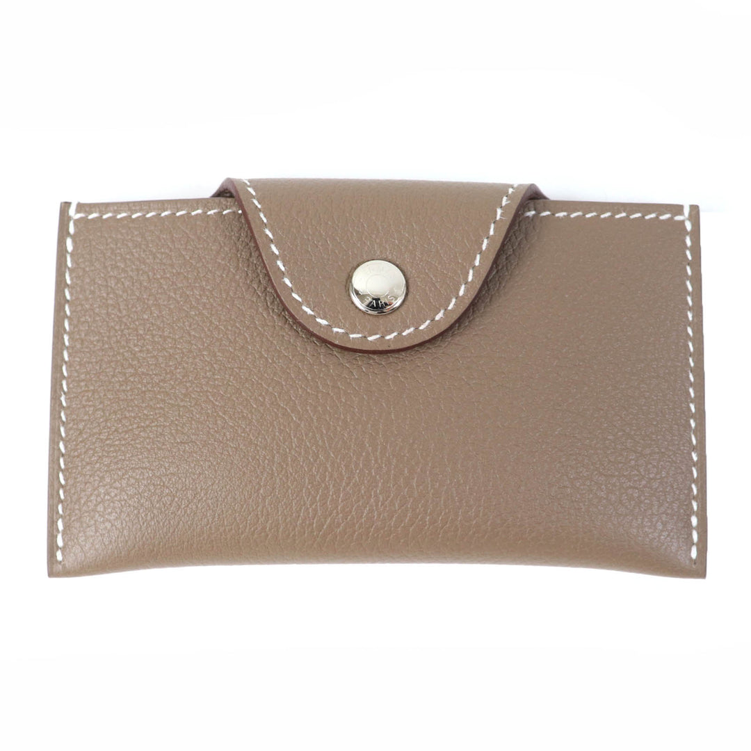 Pristine HERMES Card Case Iliad Evercolor Women