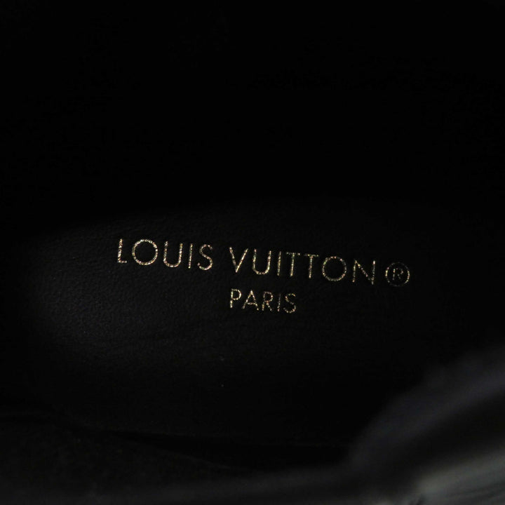 Excellent LOUIS VUITTON boots LV squad line High-top sneakers/side-gored 35