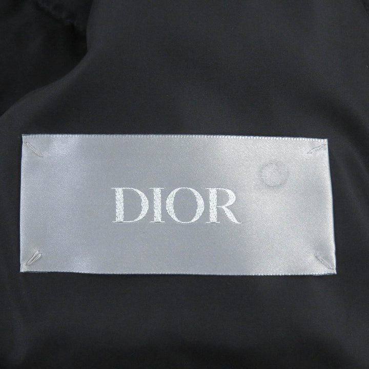 Pristine DIOR Down jacket Oblique logo patch WZIP Marron Nylon mens 48 293C436A4462