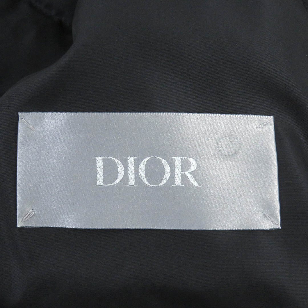 Pristine DIOR Down jacket Oblique logo patch WZIP Marron Nylon 48 293C436A4462
