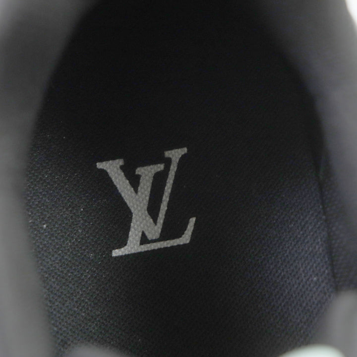 Great LOUIS VUITTON×NIGO sneakers Comes with a rubber charm Black red leather mens 6