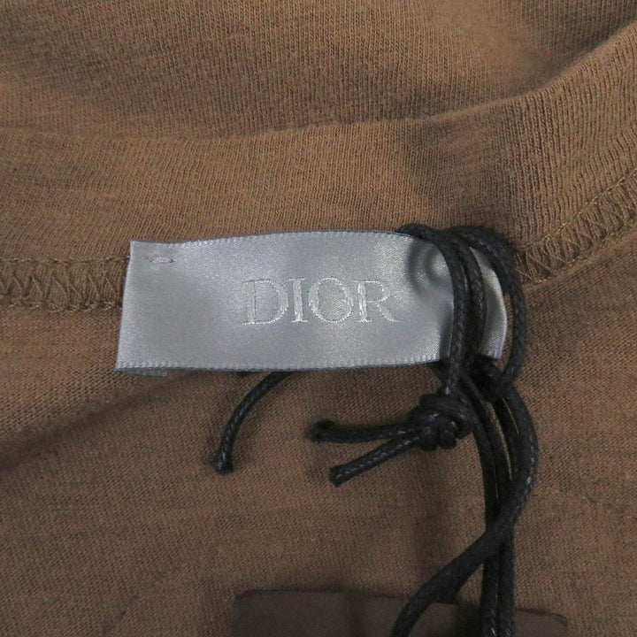Excellent DIOR Short sleeve T-shirt Marron cotton mens 283J632I0752