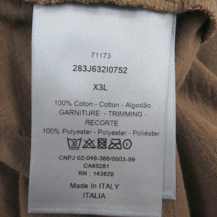 Excellent DIOR Short sleeve T-shirt Marron cotton mens 283J632I0752