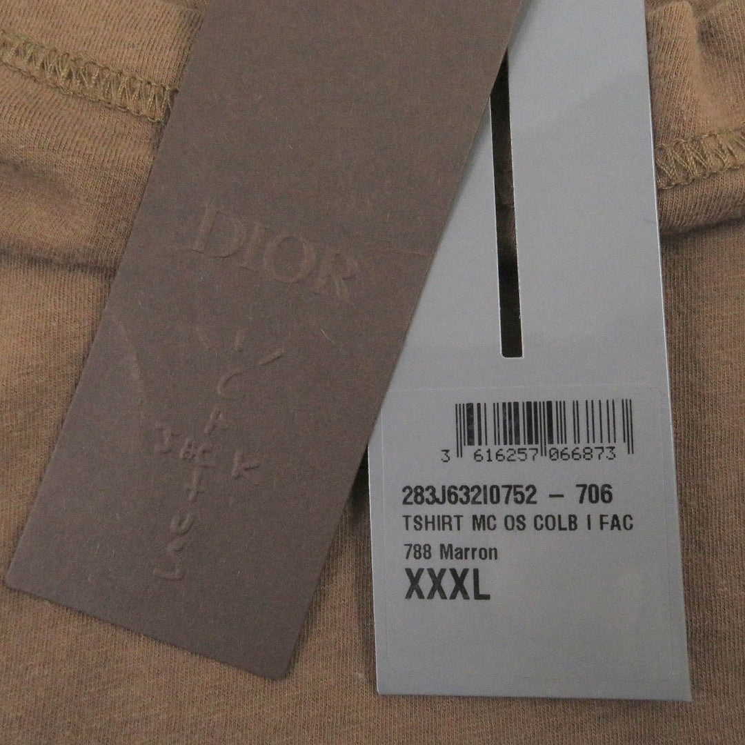 Excellent DIOR Short sleeve T-shirt Marron cotton mens 283J632I0752