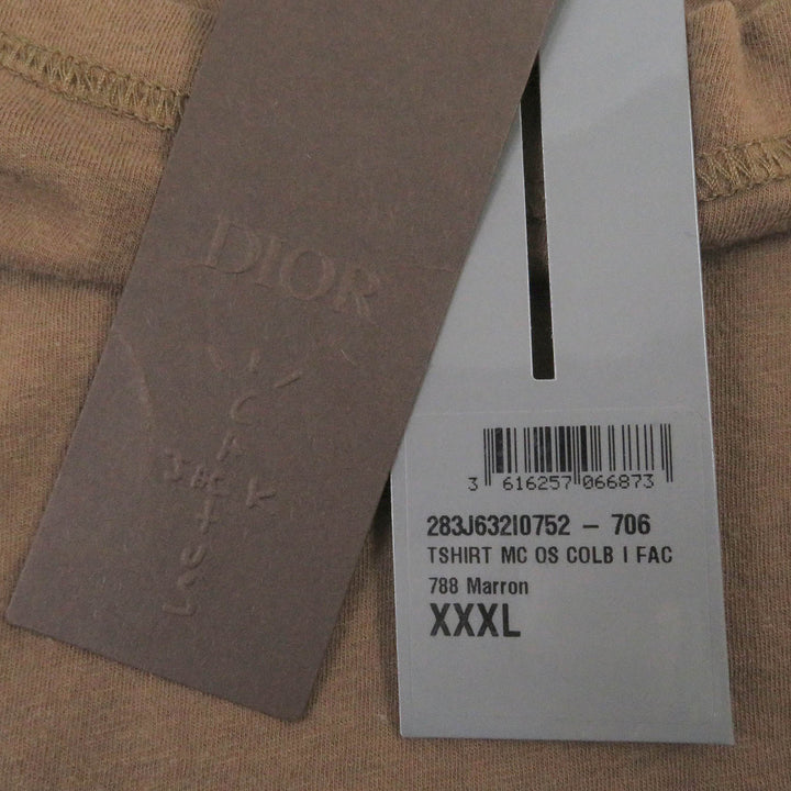 Excellent DIOR Short sleeve T-shirt Marron cotton mens 283J632I0752