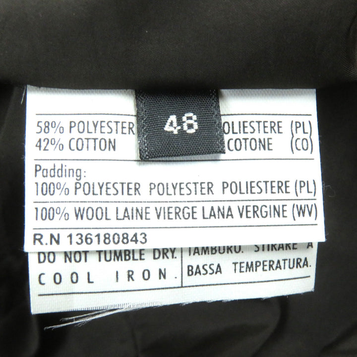 Great Salvatore Ferragamo coat Check trim logo button hooded Dark brown mens 48