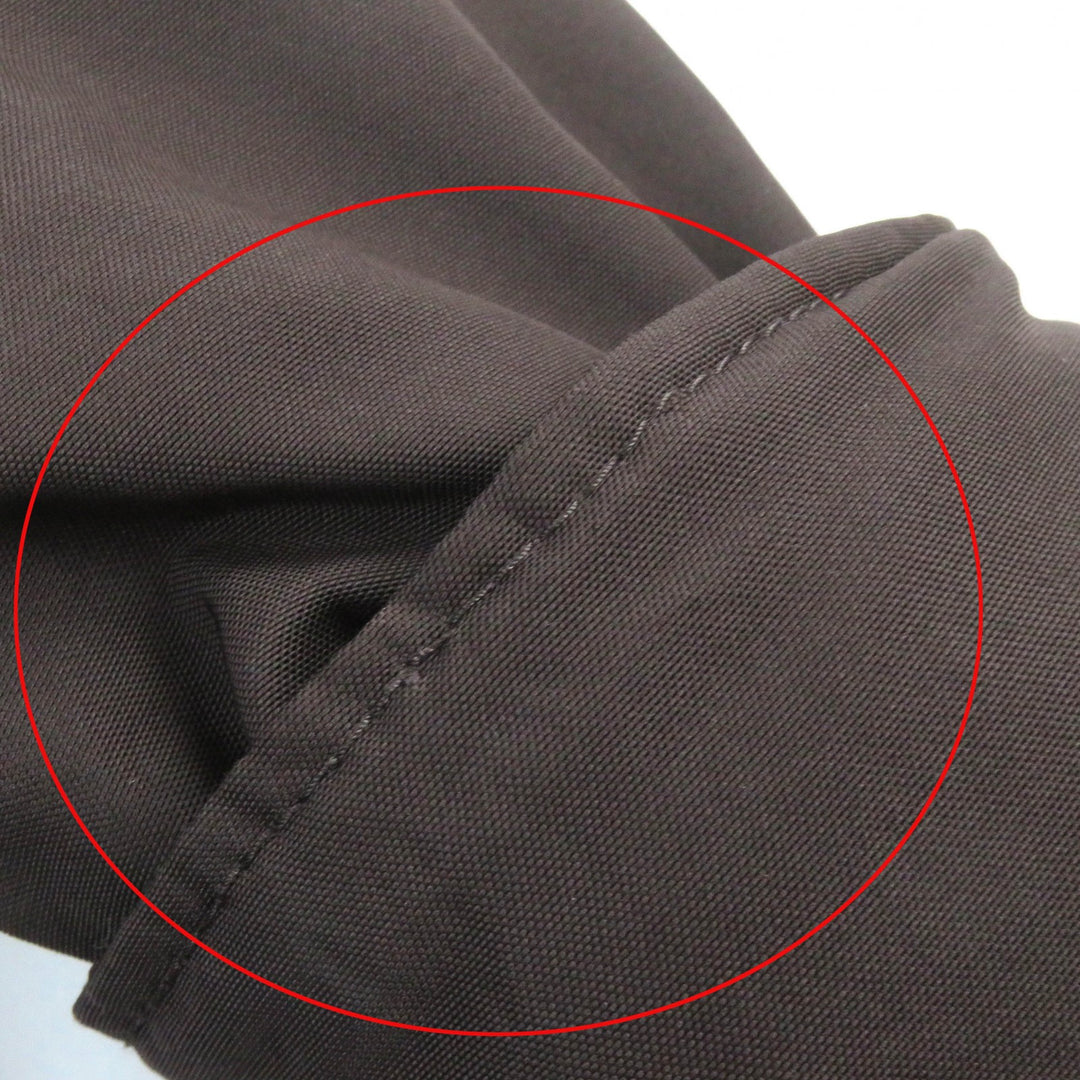 Great Salvatore Ferragamo coat Check trim logo button hooded Dark brown mens 48