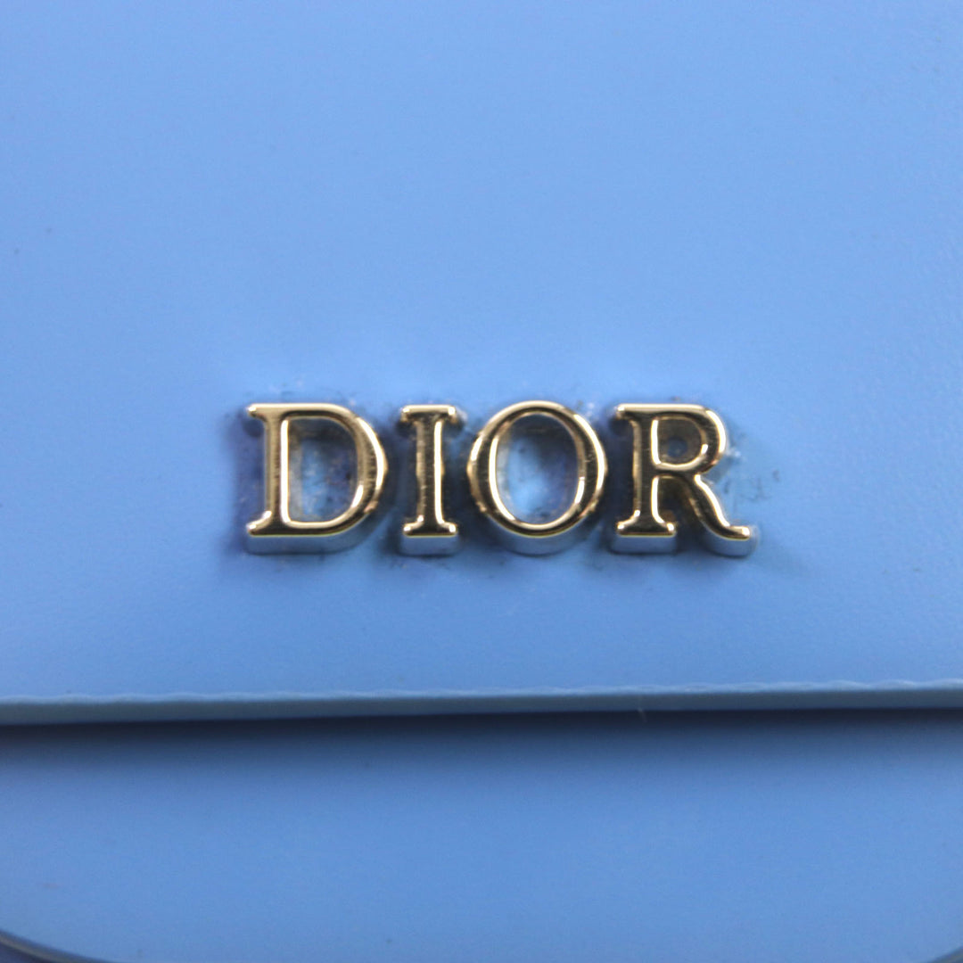Great DIOR key ring Metal logo earphone case for AirPods Silver leather mens