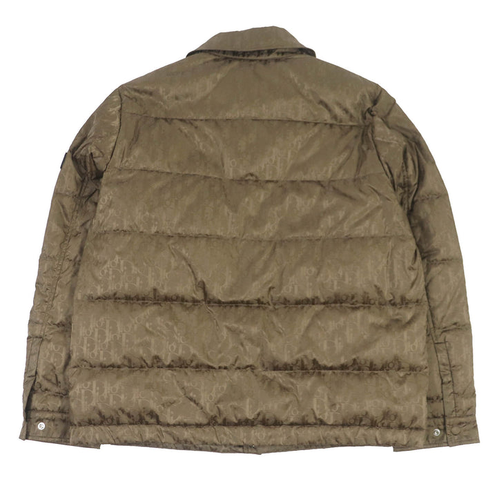 Pristine DIOR Down jacket Oblique logo patch WZIP Marron Nylon 48
