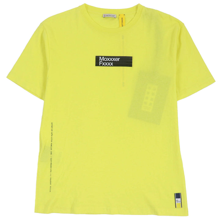 Excellent MONCLER GENIUS 7 Short sleeve T-shirt MAGLIA T-SHIRT yellow cotton S