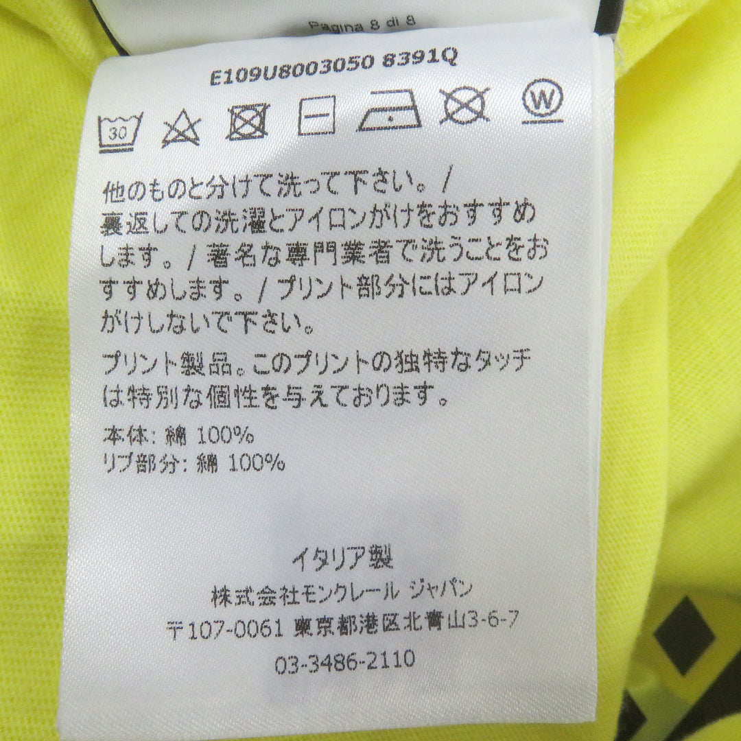 Excellent MONCLER GENIUS 7 Short sleeve T-shirt MAGLIA T-SHIRT yellow cotton S