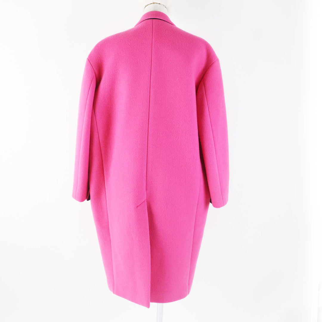 Excellent CELINE coat Egg Crombie Coat Rare color pink cashmere Women 34 2 8H13/4903