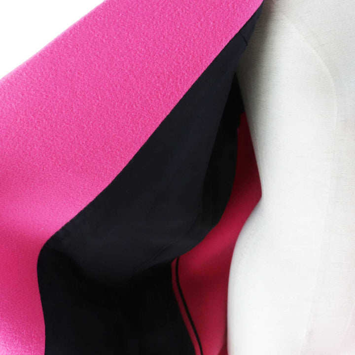 Excellent CELINE coat Egg Crombie Coat Rare color pink cashmere Women 34 2 8H13/4903