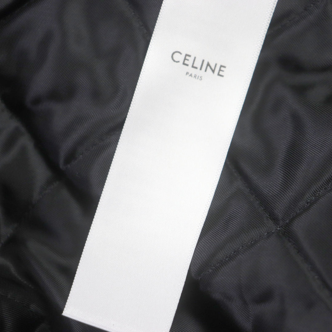Great CELINE Track jacket Zebra Pattern Double Face Logo Embroidered mens L 2Y880426S