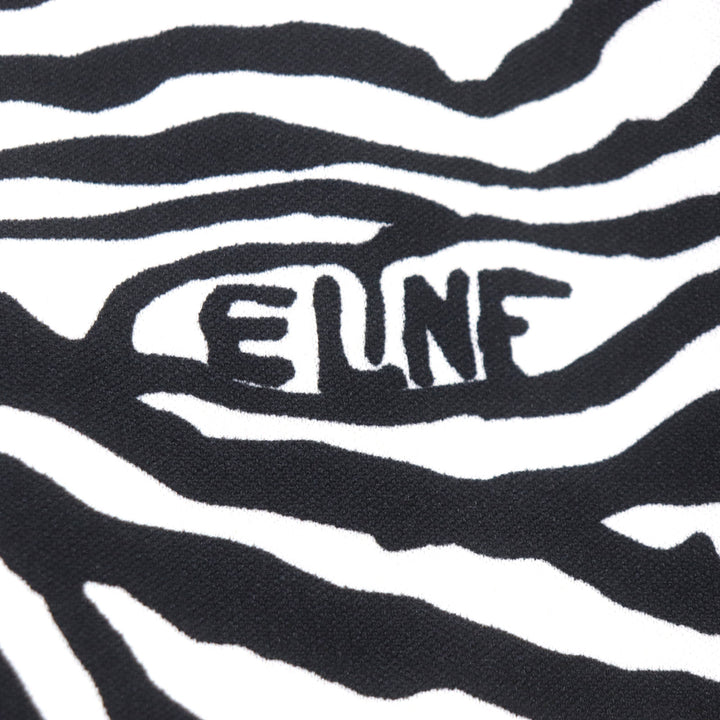 Great CELINE Track jacket Zebra Pattern Double Face Logo Embroidered mens L 2Y880426S