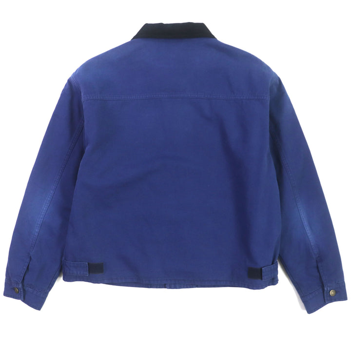 Pristine GUCCI Jacket Corduroy collar, padded blouson blue-black mens 48 709636 XDB39