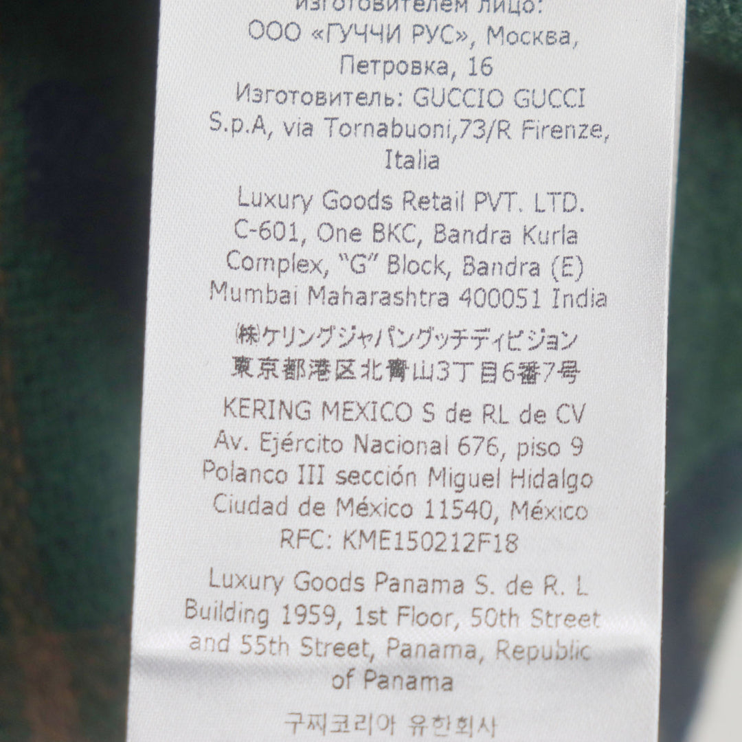 Pristine GUCCI Jacket Corduroy collar, padded blouson blue-black mens 48 709636 XDB39