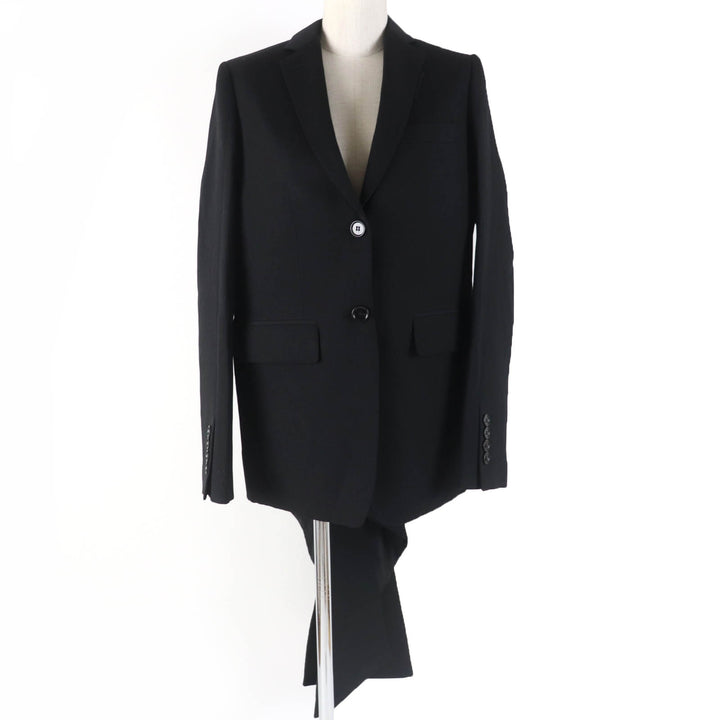 Pristine BURBERRY tailored jacket design black Virgin wool Women 36 8046742