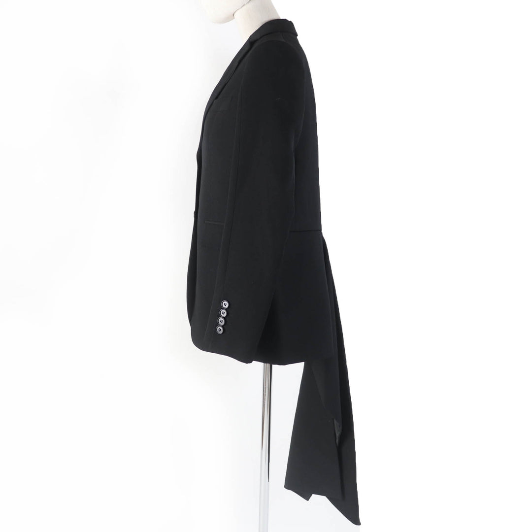 Pristine BURBERRY tailored jacket design black Virgin wool Women 36 8046742