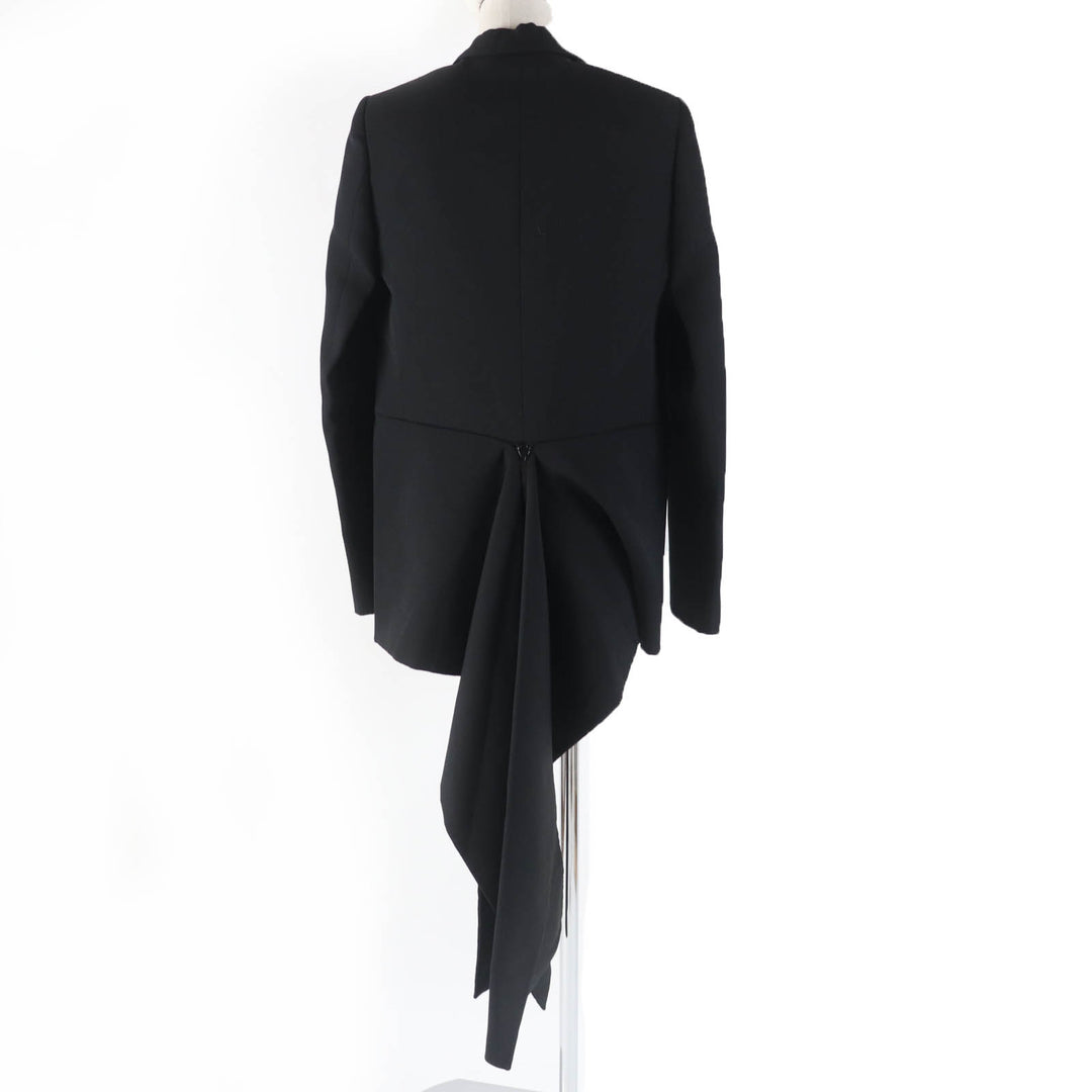 Pristine BURBERRY tailored jacket design black Virgin wool Women 36 8046742