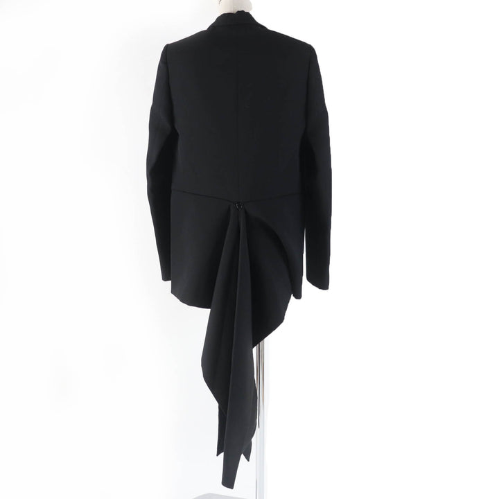 Pristine BURBERRY tailored jacket design black Virgin wool Women 36 8046742